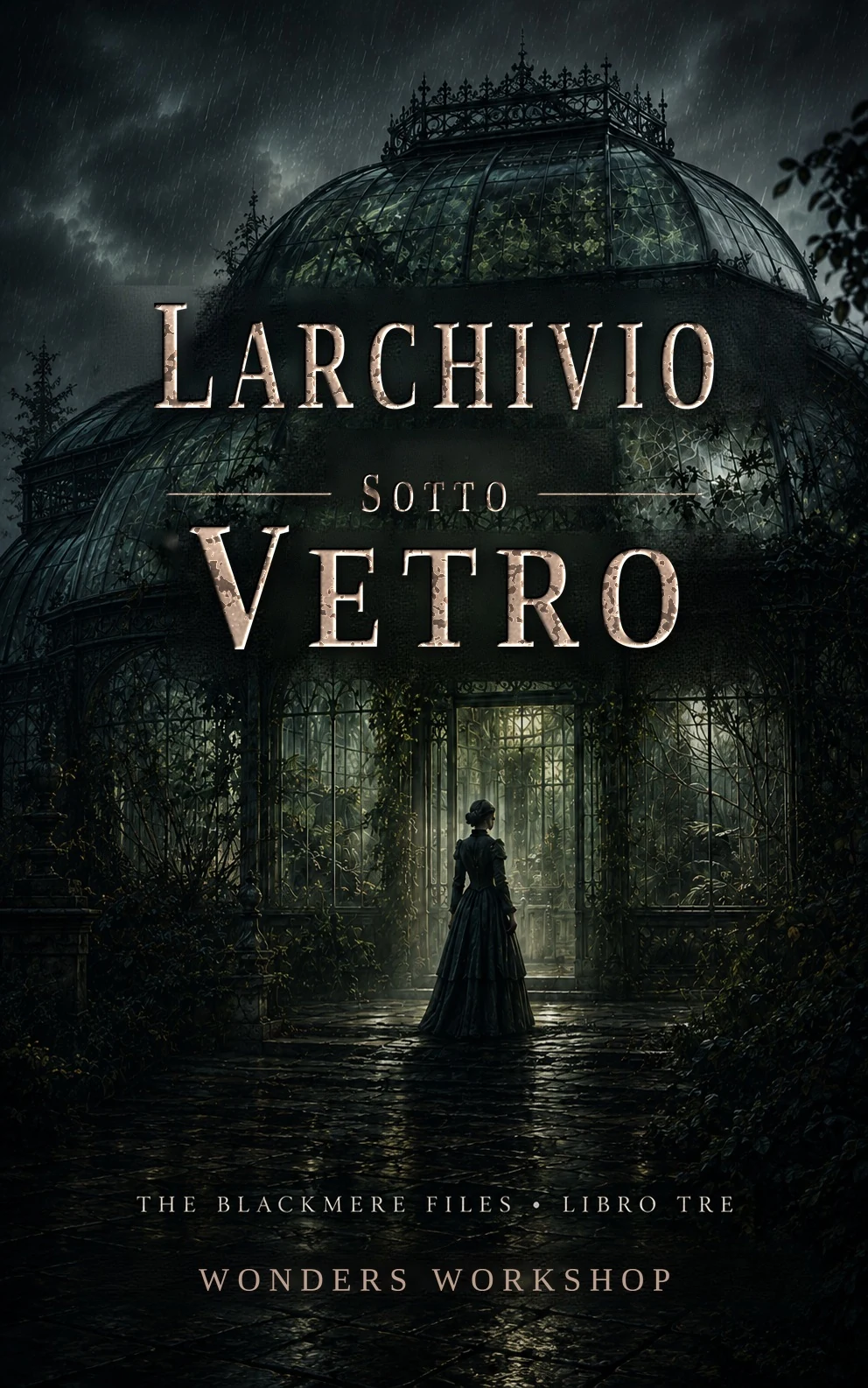 Copertina ufficiale italiana di L’archivio sotto vetro
