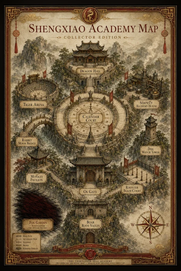 Collector Edition of the Shengxiao Academy Map