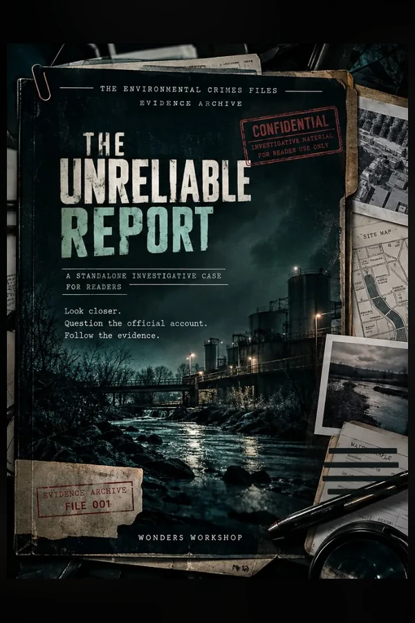 Cover of the stand-alone investigative case file The Unreliable Report