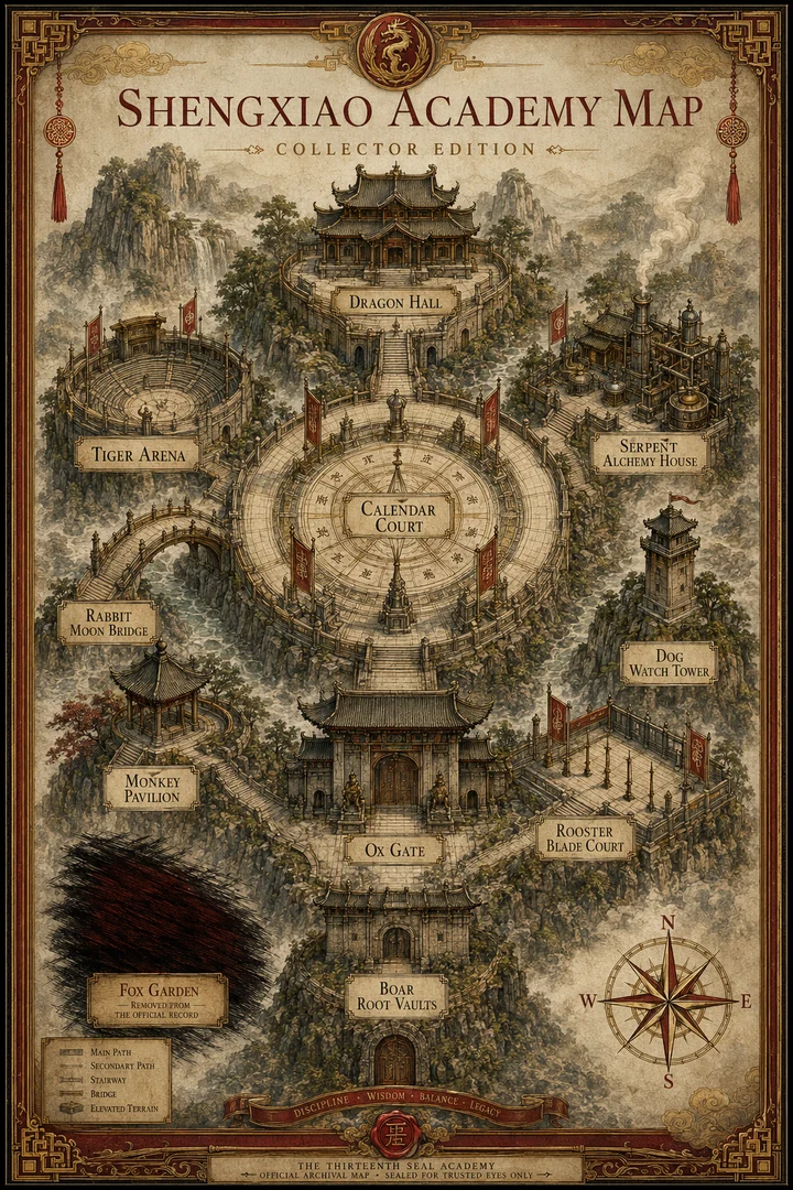 Collector Edition of the Shengxiao Academy Map