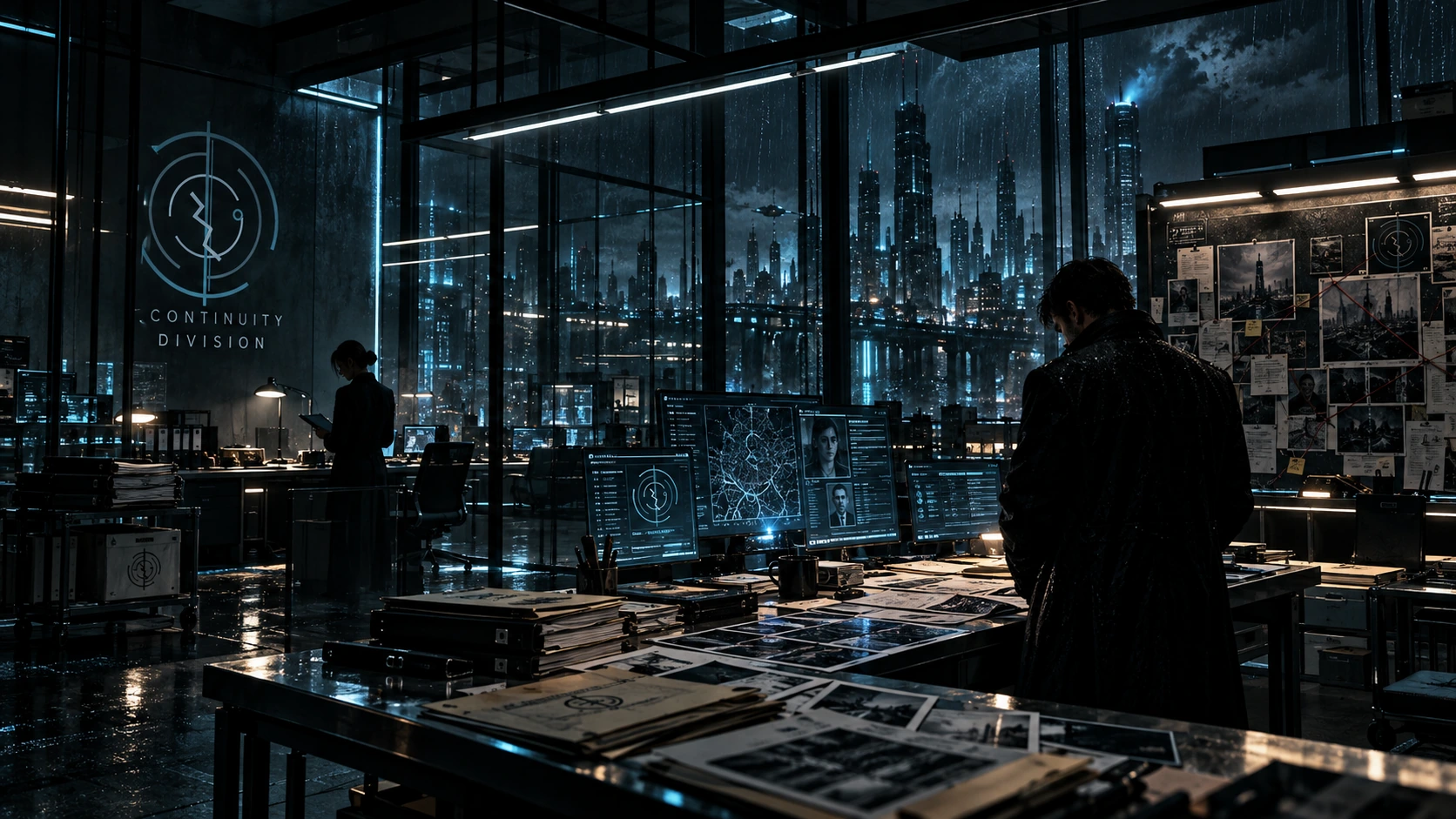 Ufficio investigativo della Continuity Division con vista su Nemorra