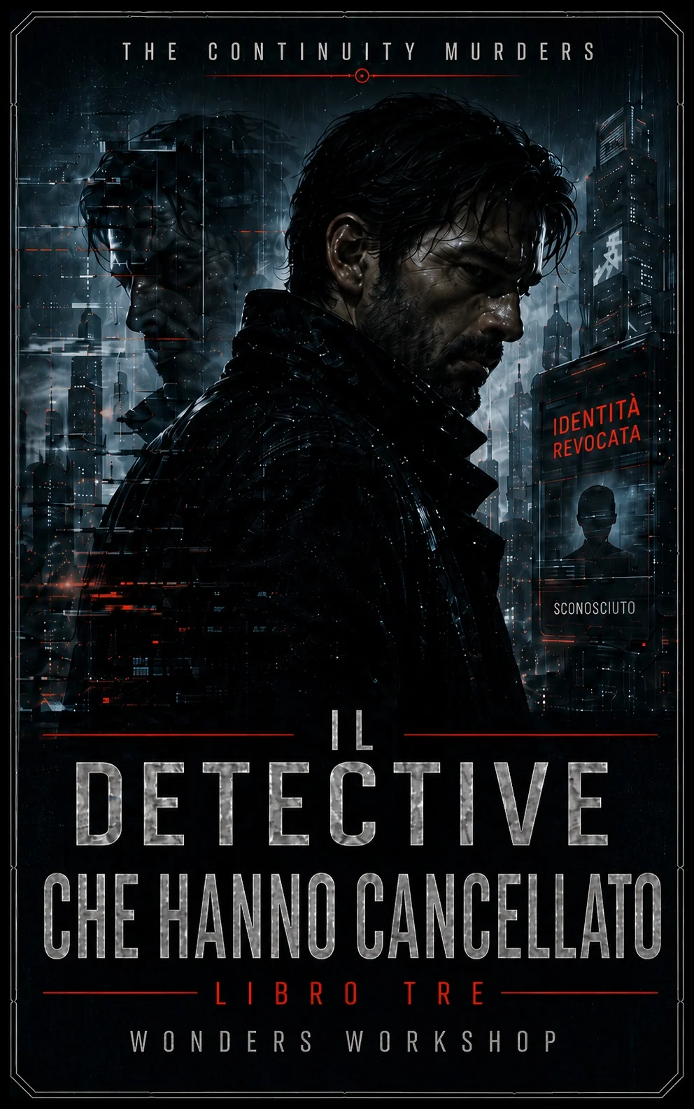 Copertina ufficiale italiana di Il detective che hanno cancellato