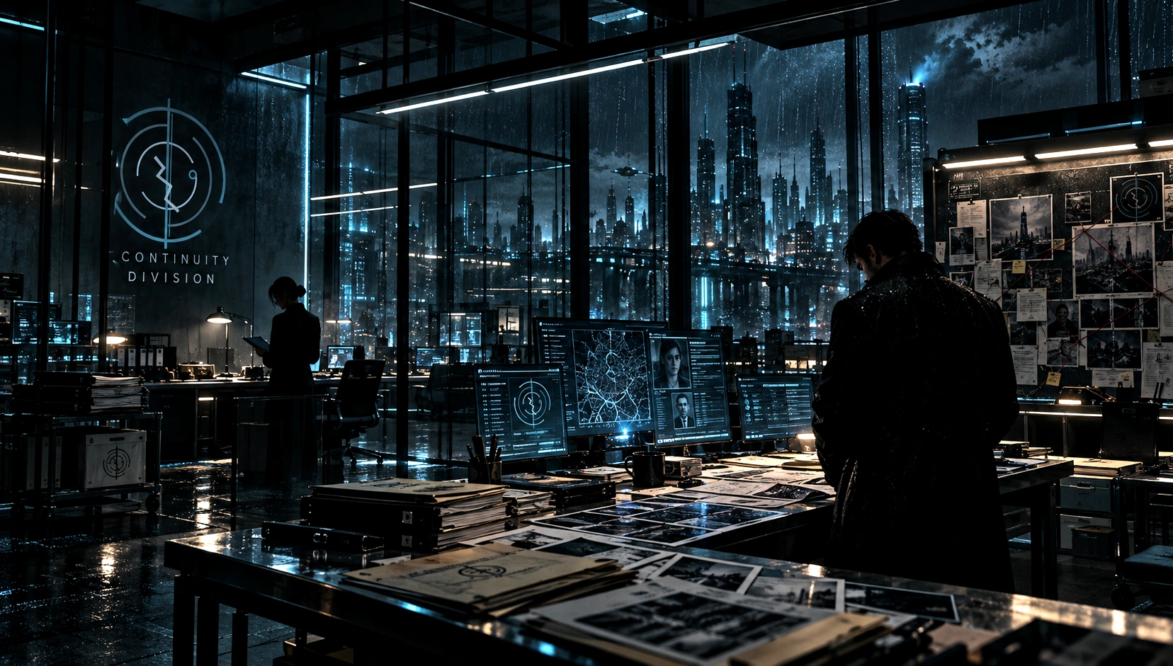Veduta cinematografica del distretto lumen quarter