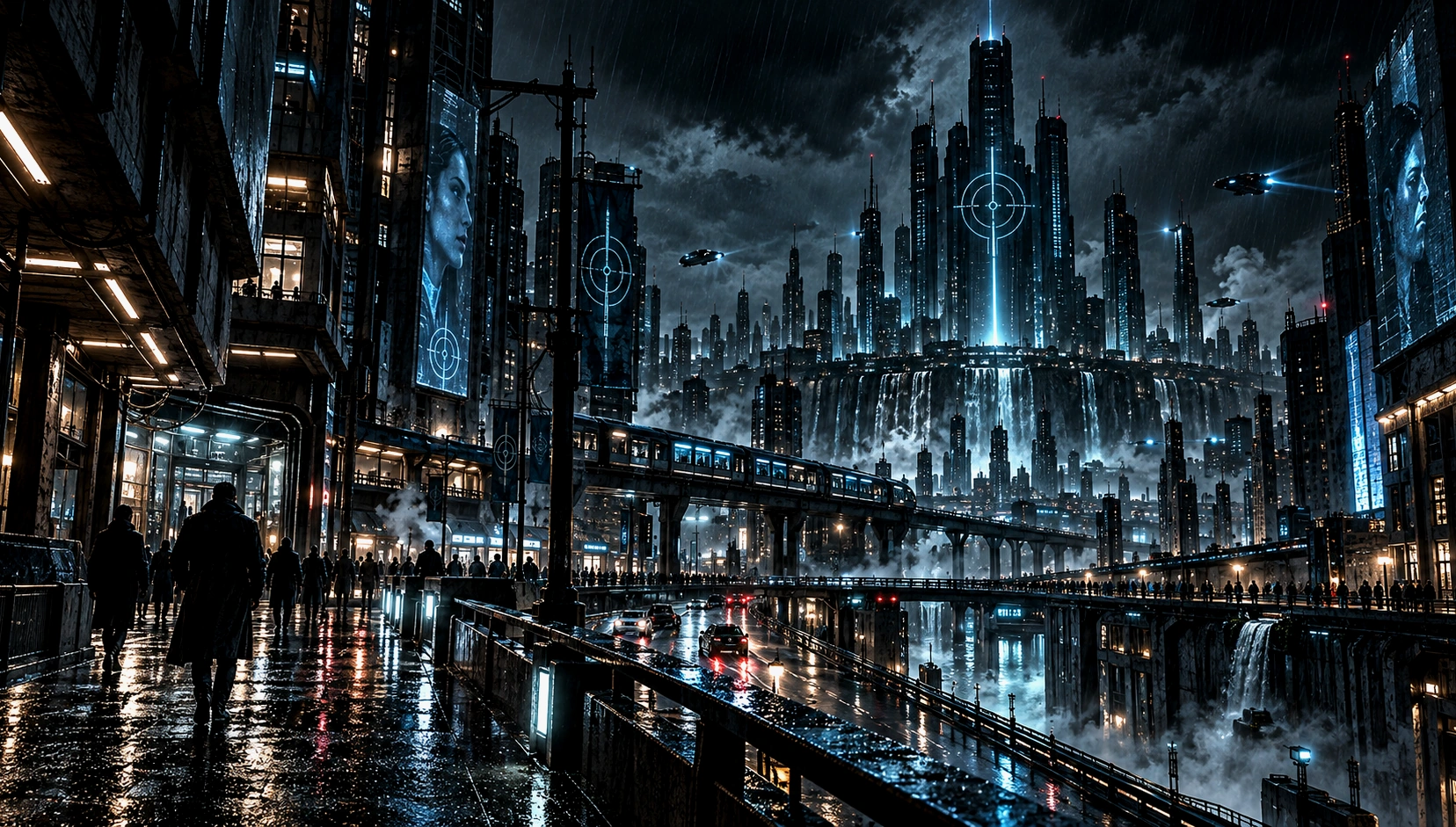 Veduta cinematografica del distretto meridian