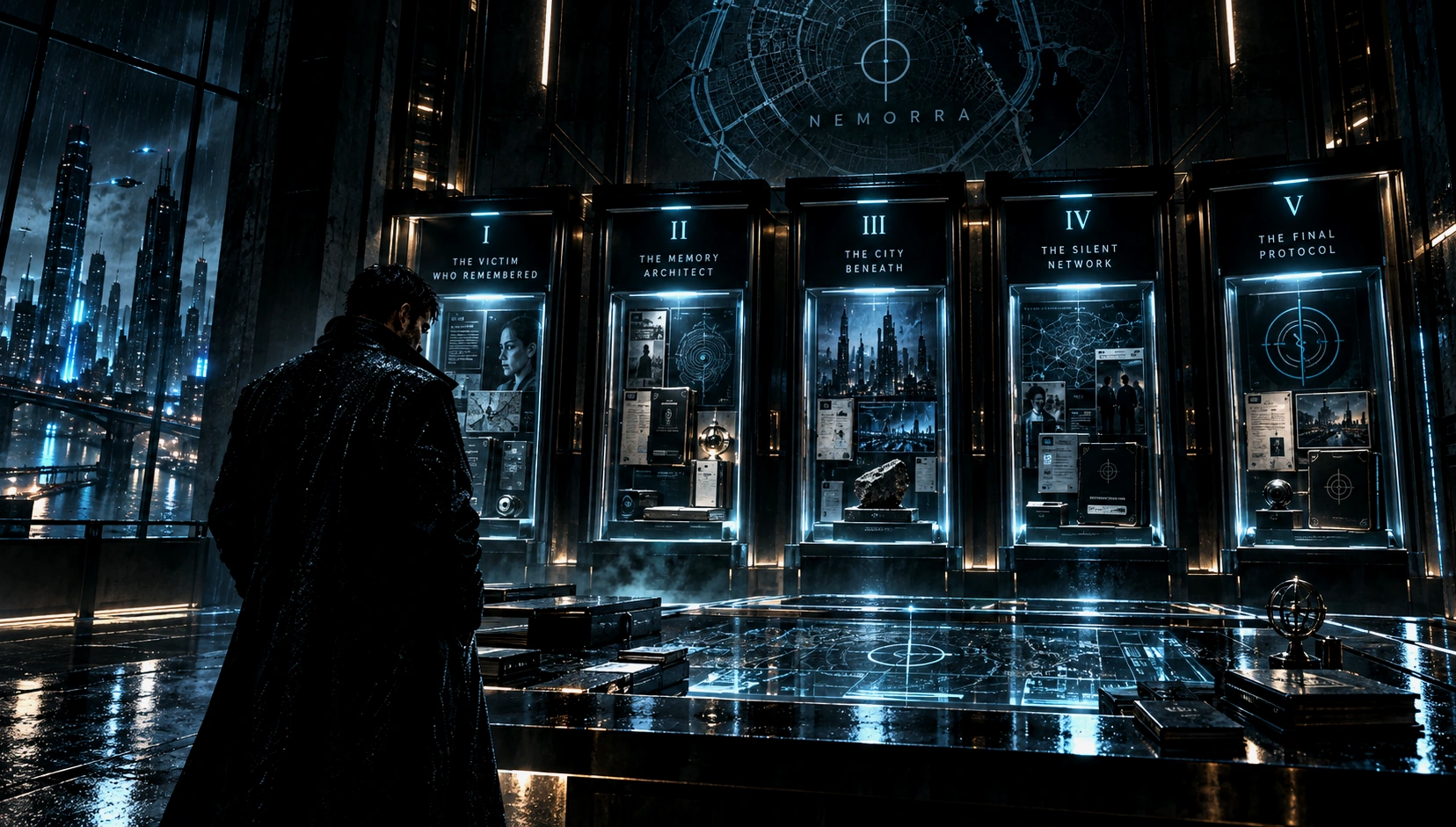 Veduta cinematografica del distretto vesper ward