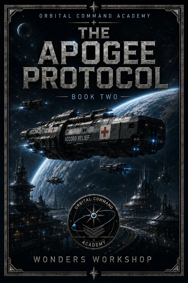 Cover of The Apogee Protocol, Book Two of Orbital Command Academy