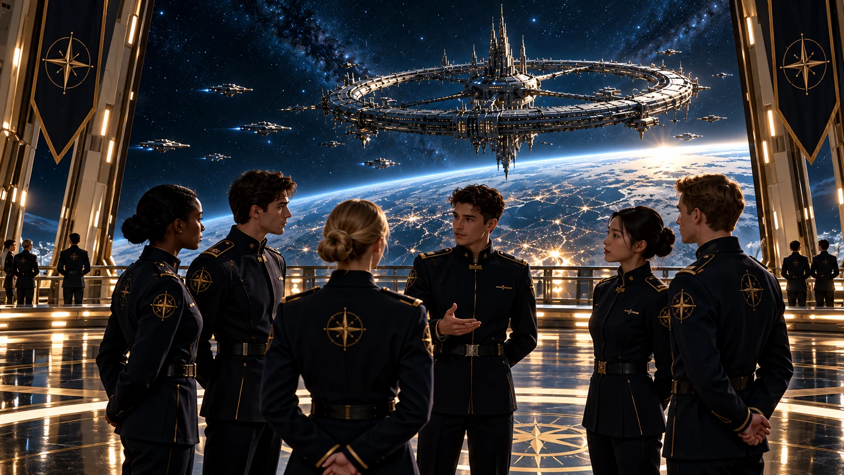 Academy training scene