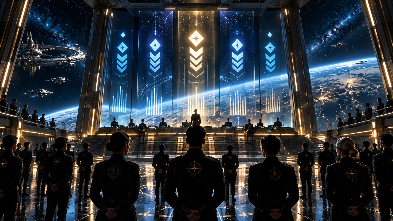 Academy training scene