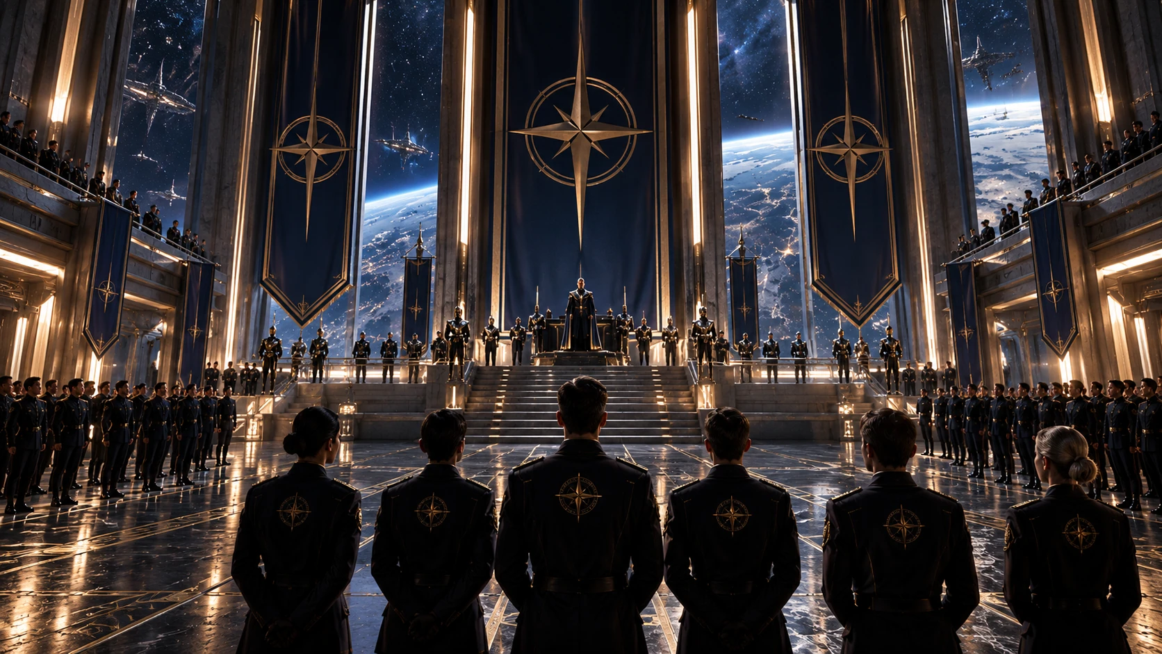 Academy training scene