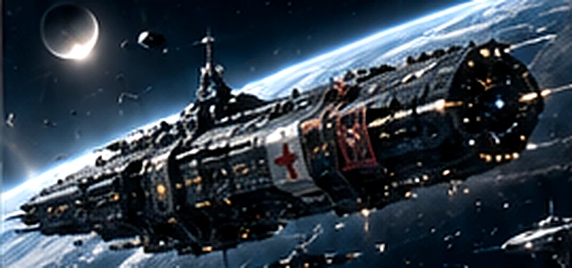ACV Dawn of Order: propaganda cruiser in orbit