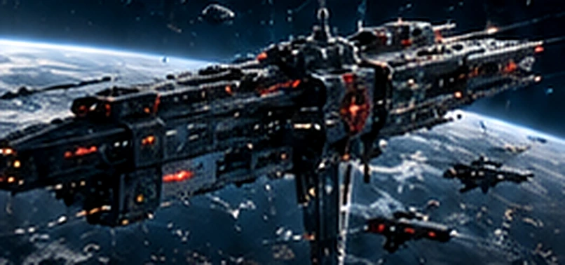 ACV Meridian Spear: assault cruiser in orbit