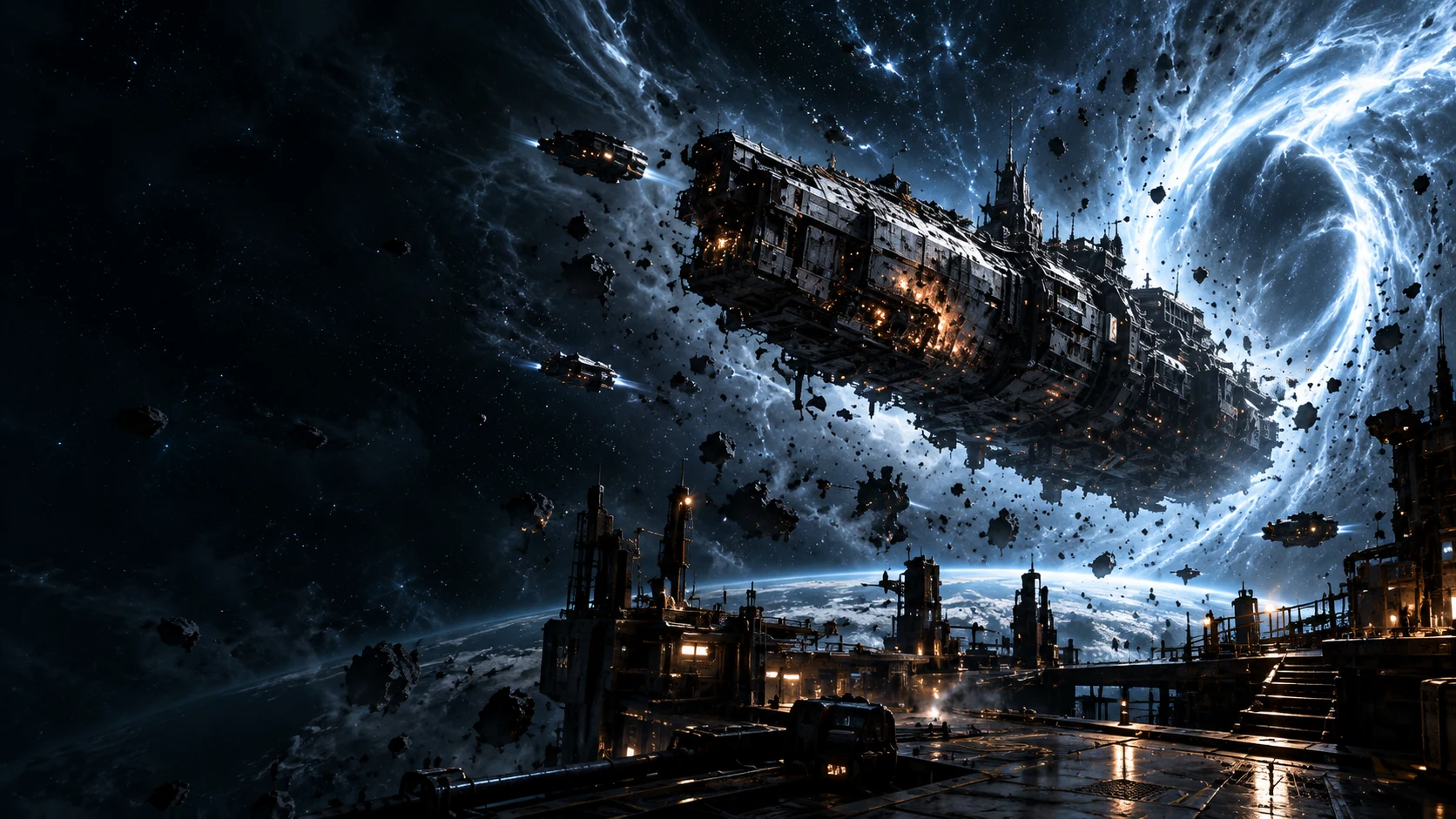 The Harrow Saint returning near a pale discontinuity