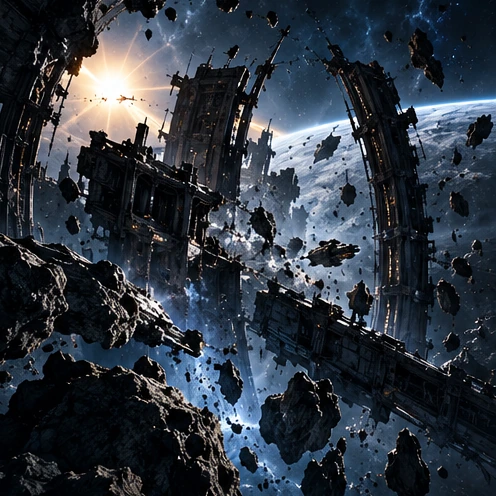 Fractured frontier landscape and a massive Fold Gate