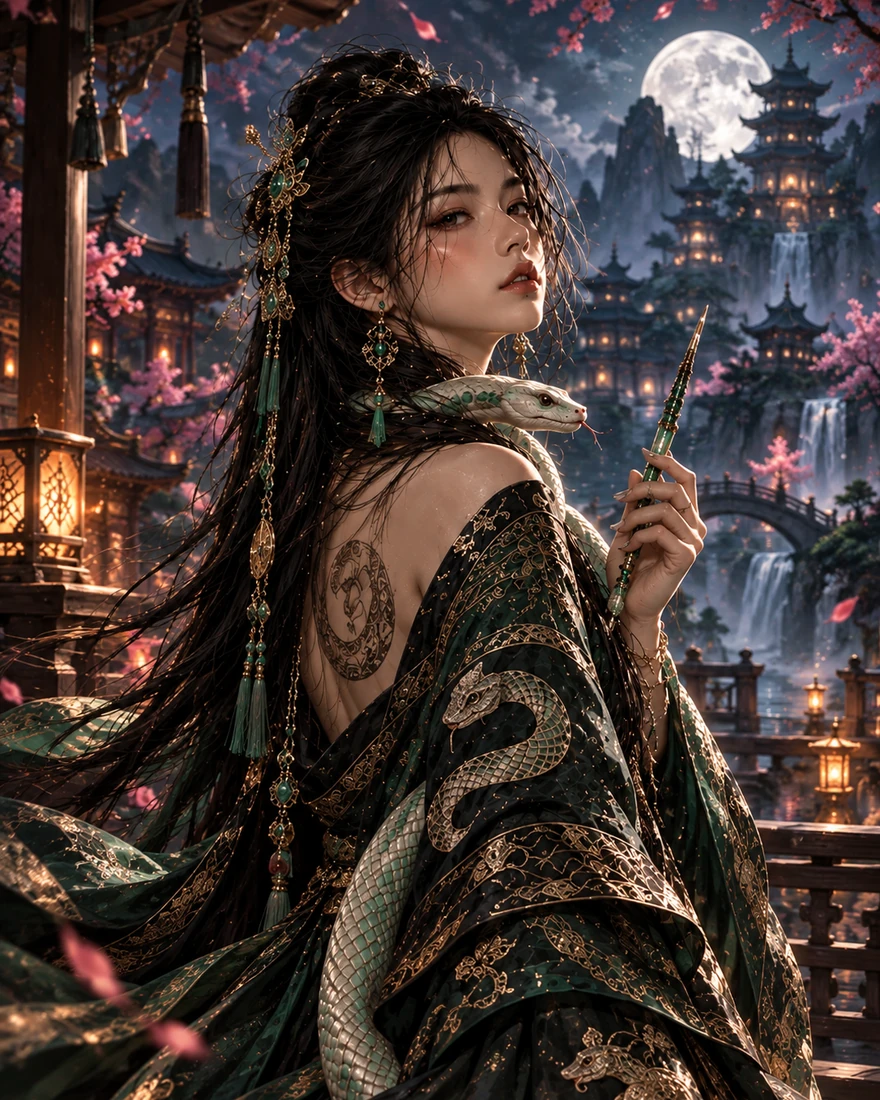 New illustrated portrait concept for Xue Lian