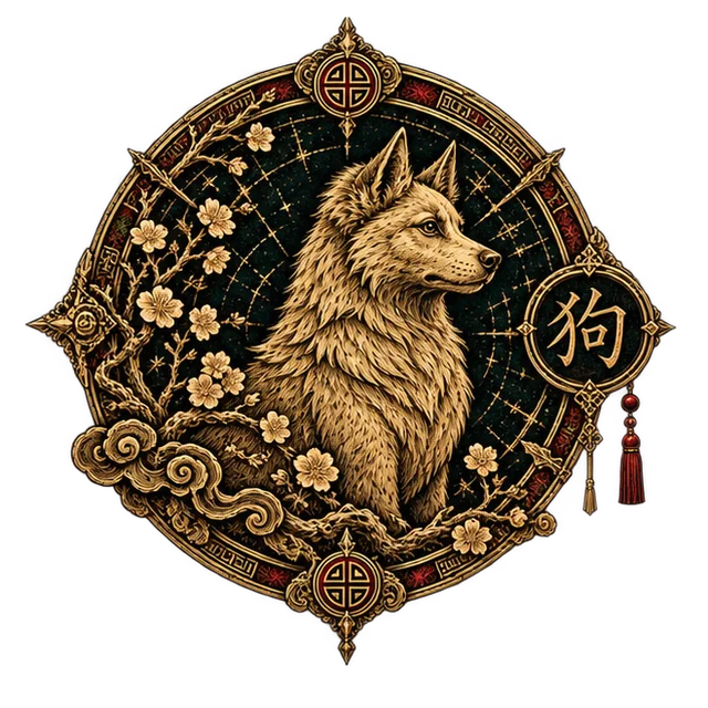 Dog Seal — illustrated crest