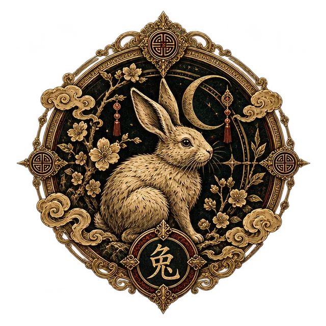 Rabbit Seal — illustrated crest